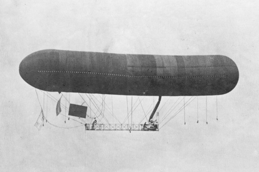 Первый дирижабль России "учебный" - 1908