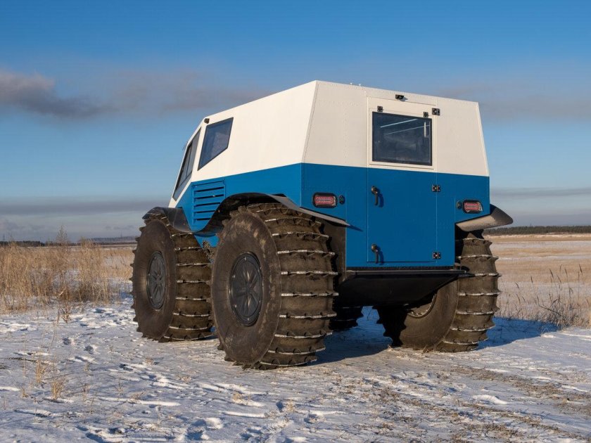 6 колесный снегоболотоход лесник север мд