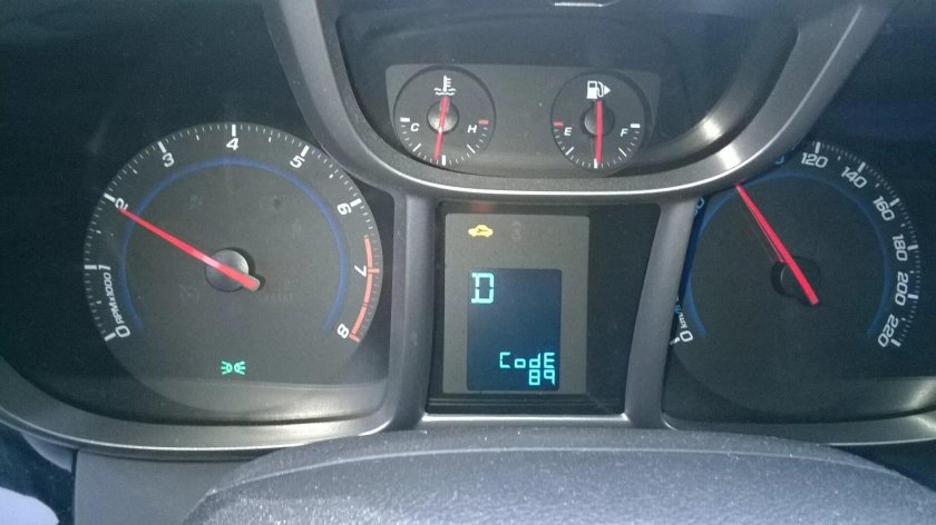 Code 89 Chevrolet Cruze 1.8