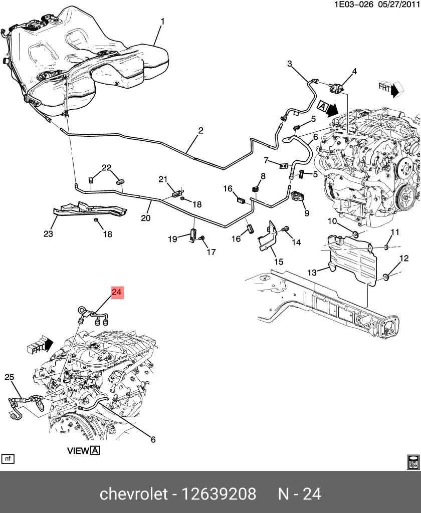Схема топливной системы Шевроле Лачетти