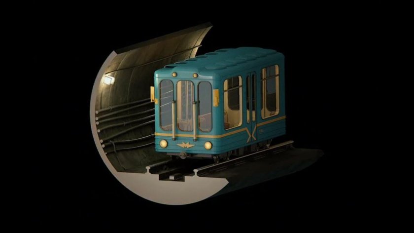 Вагон метро пришелец