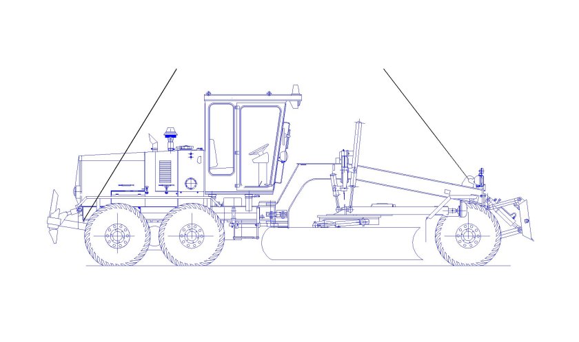 Автогрейдер ДЗ-122 чертеж