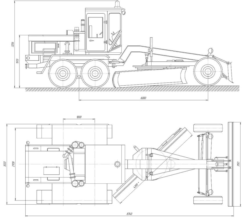 Дз98 грейдер габариты