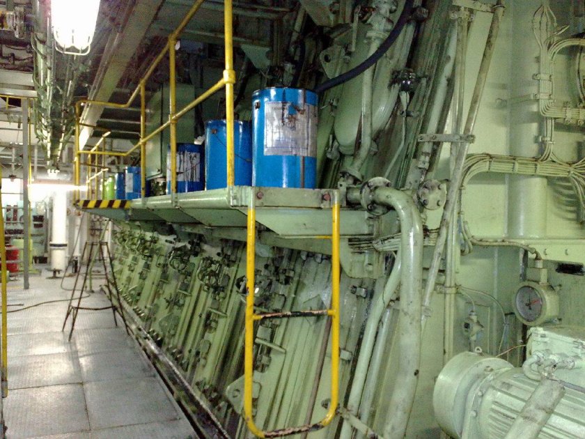 Машинное отделение на судне