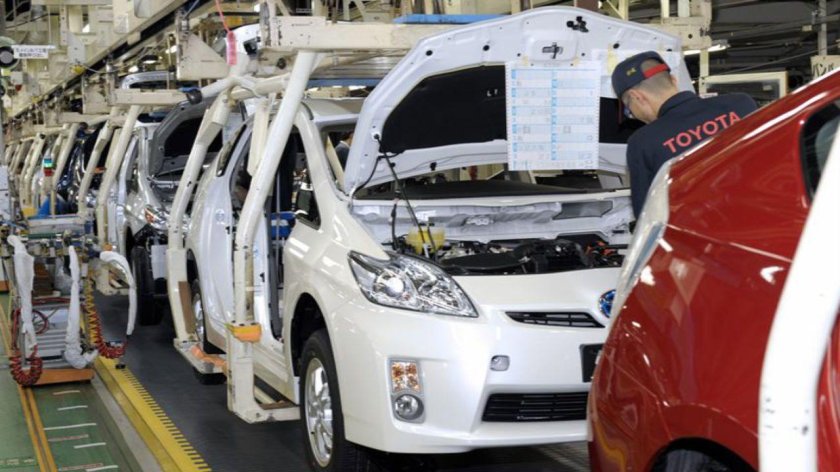 Завод Тойота в Японии