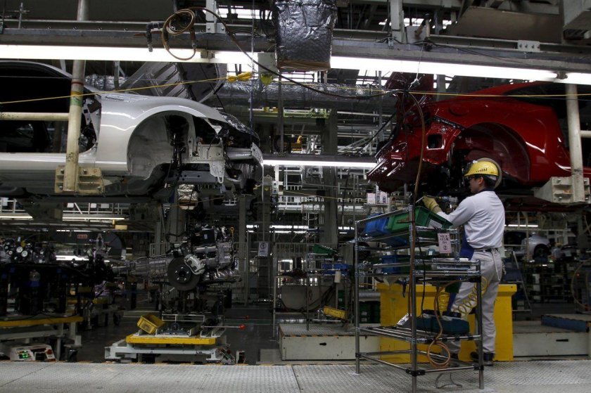 Завод Тойота в Японии