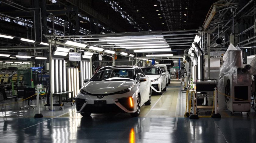 Завод Тойота в Японии