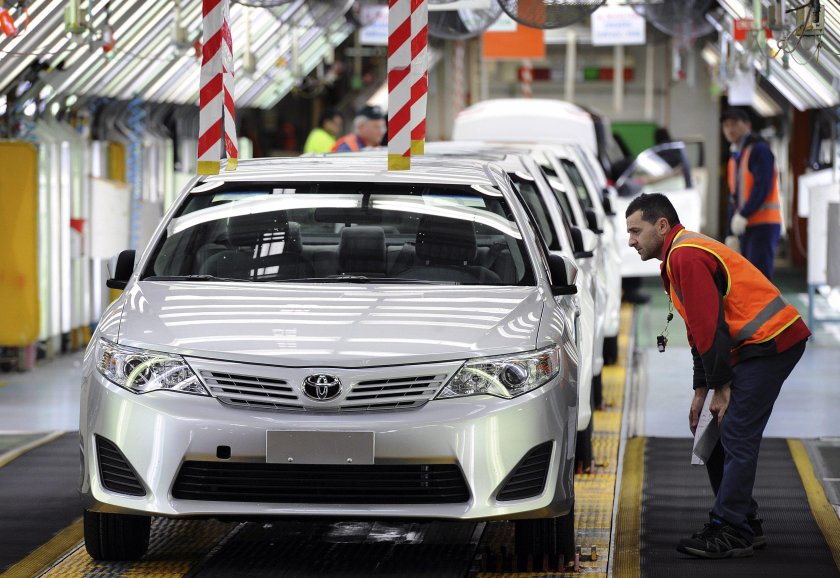 Завод Тойота в Японии