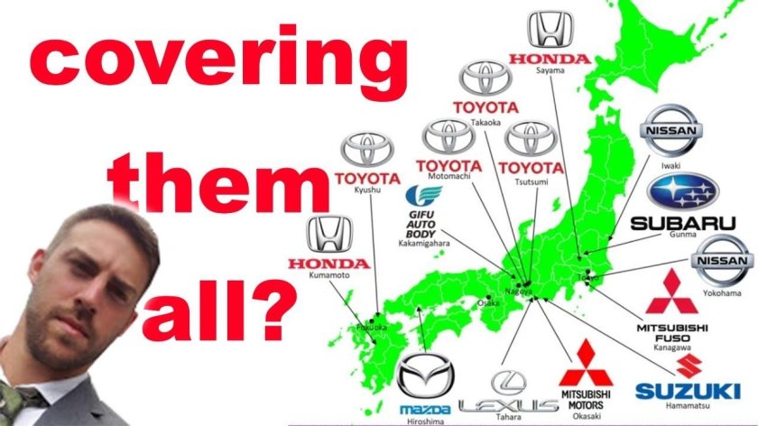 Завод Тойота в Японии на карте