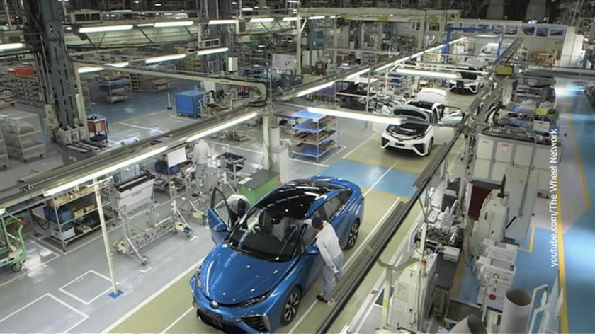 Завод Тойота в Японии