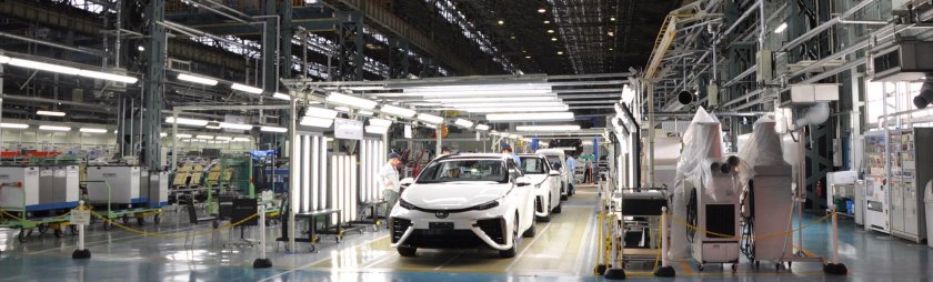 Завод Тойота в Японии
