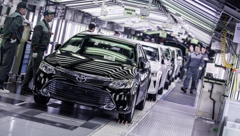 Завод Тойота в Японии
