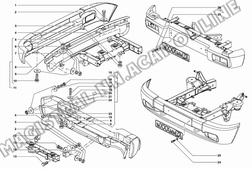 Бампер уаз хантер передний