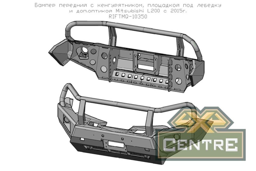 Mitsubishi l200 бампер риф передний