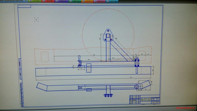 Чертежи заднего силового бампера на УАЗ 469