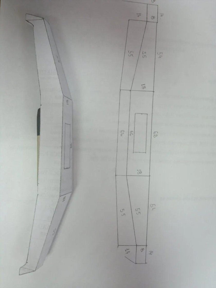Чертеж силового бампера на УАЗ 469