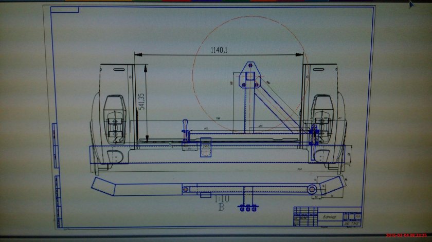 Чертежи заднего силового бампера на УАЗ 469