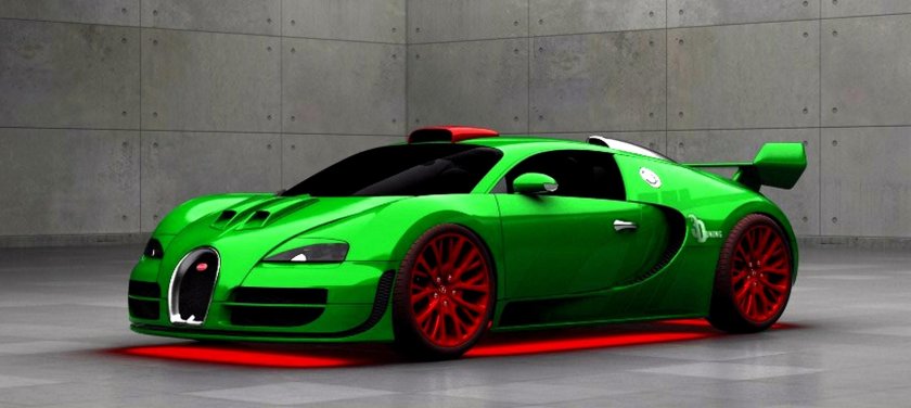 Автомобиль bugatti veyron