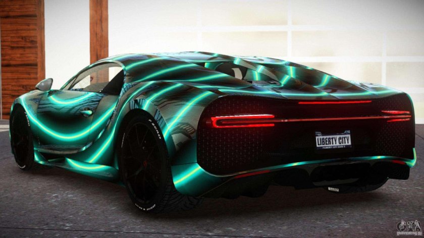 Бугатти с подсветкой