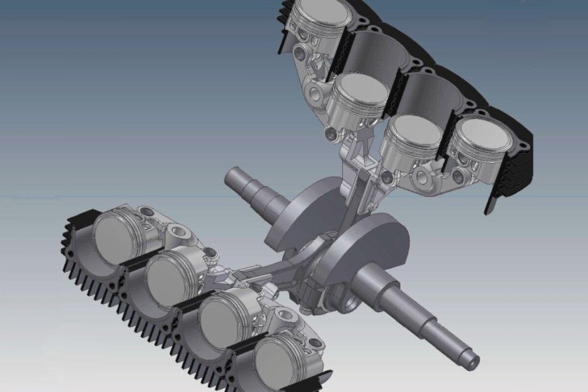 8 Цилиндровый v образный двигатель