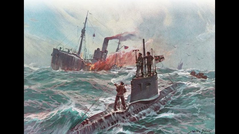 Подводная лодка 1 мировой войны