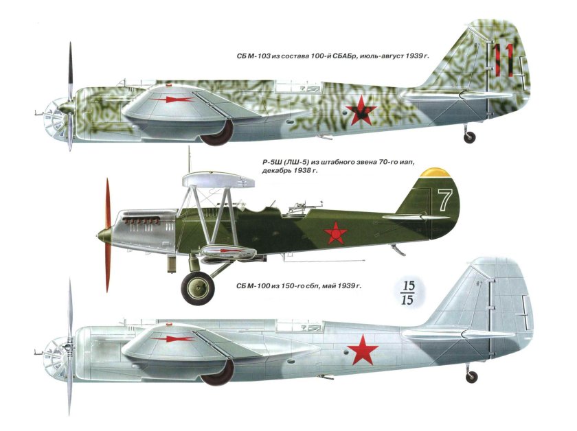 Окраска самолетов ВВС РККА 1941г.