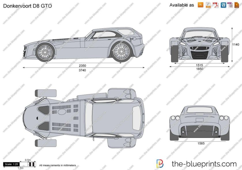 Donkervoort чертеж