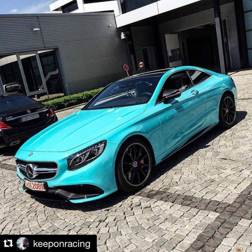 Mercedes Benz s63 Coupe синий