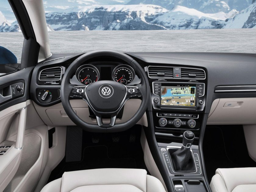 Volkswagen golf 2013 салон