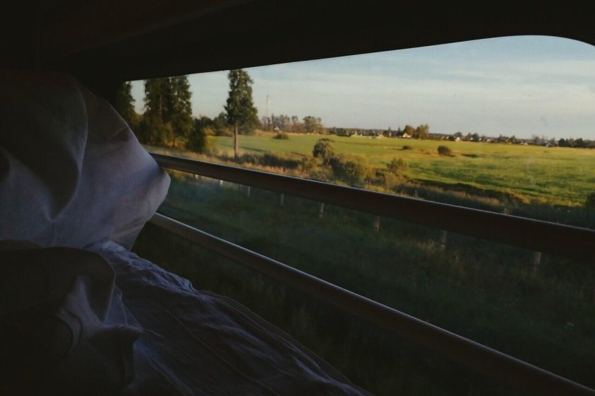 Окно поезда
