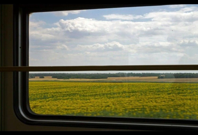 Окно поезда