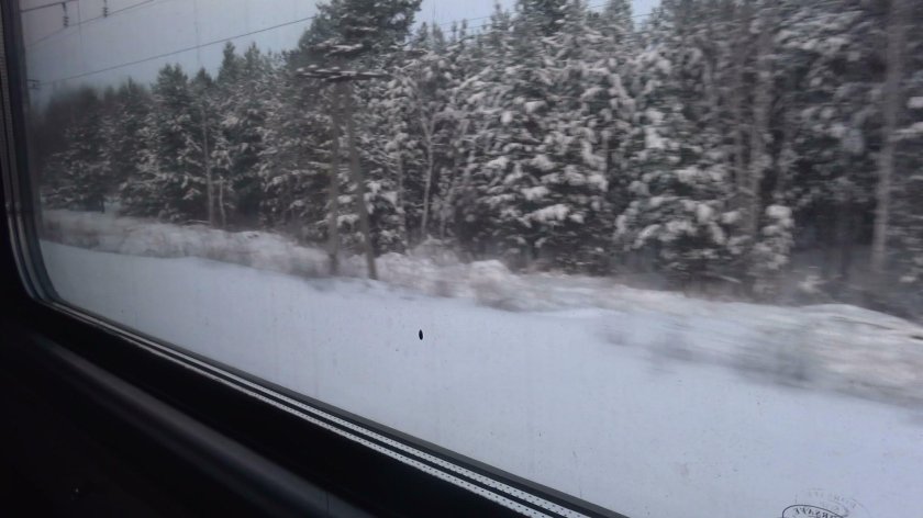 Окно поезда