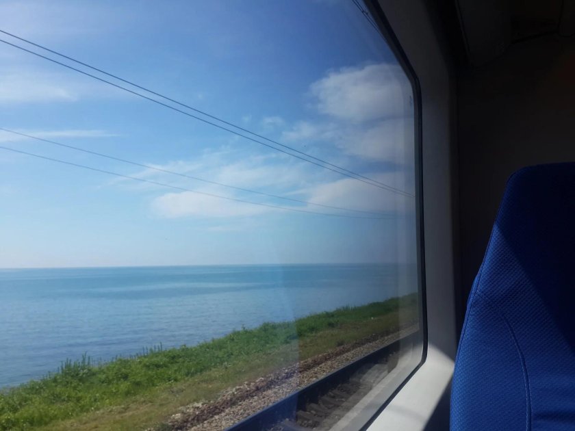 Вид с окна поезда