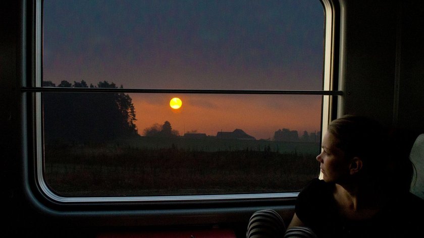 Окно поезда