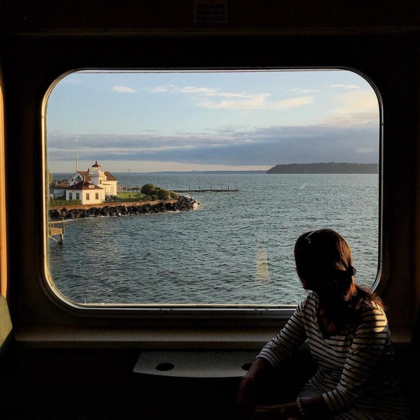 Окно поезда