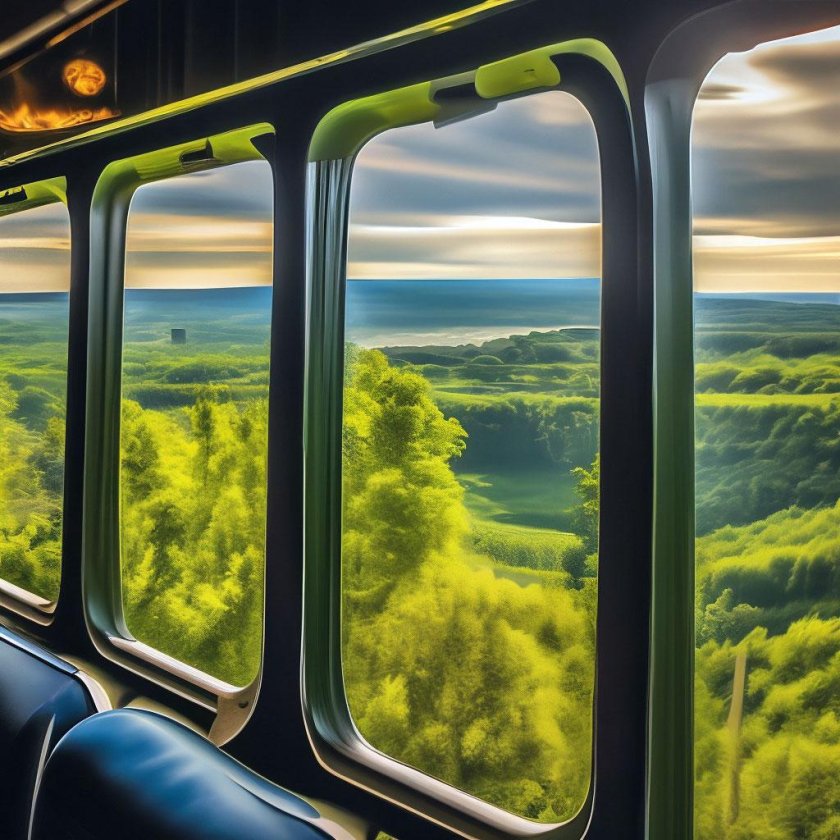 Из окна поезда
