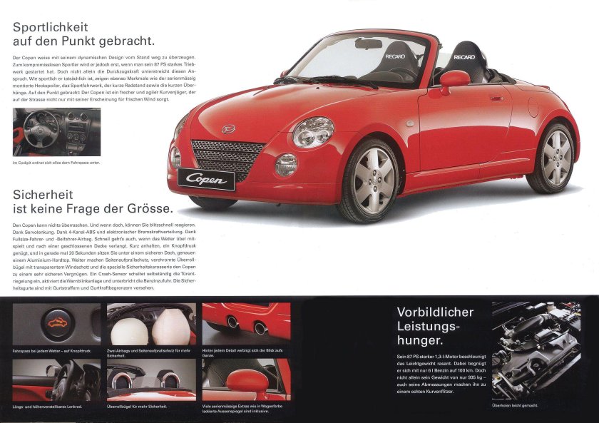 Daihatsu Copen багажник