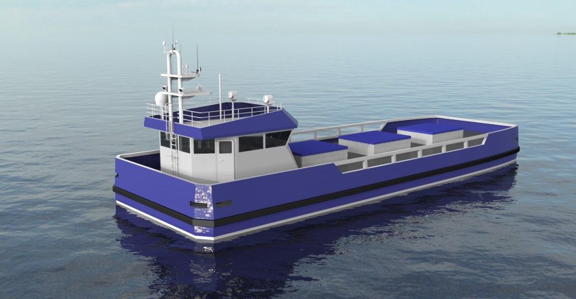 Баржа самоходная проект 105 м