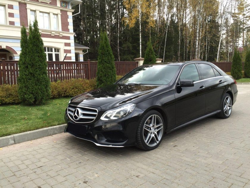 Мерседес е200 черный