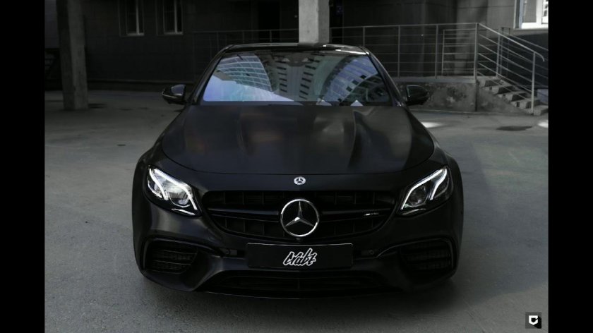 Мерседес е200 купе черный матовый