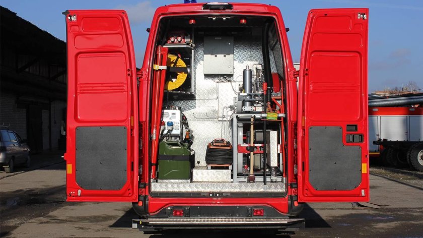 Пожарный автомобиль-база газодымозащитной службы АБГ 3 (4308)