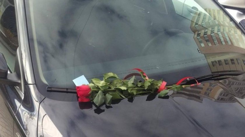 Цветы на капоте