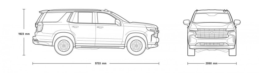 Габариты Шевроле Тахо 2021