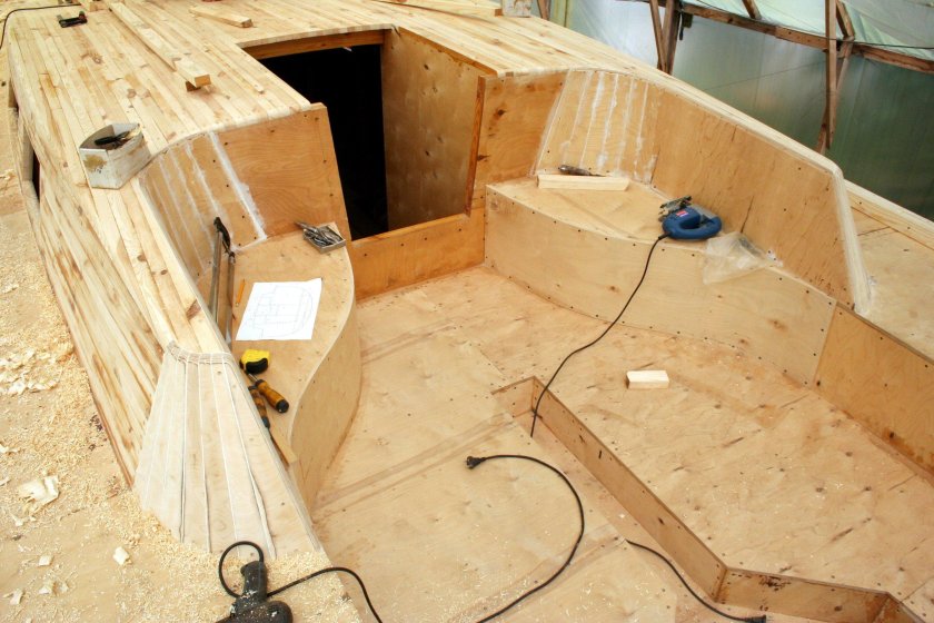 Постройка катера из фанеры