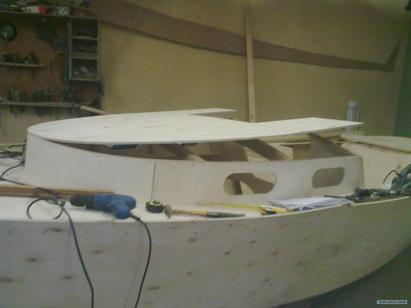Самодельная парусная лодка