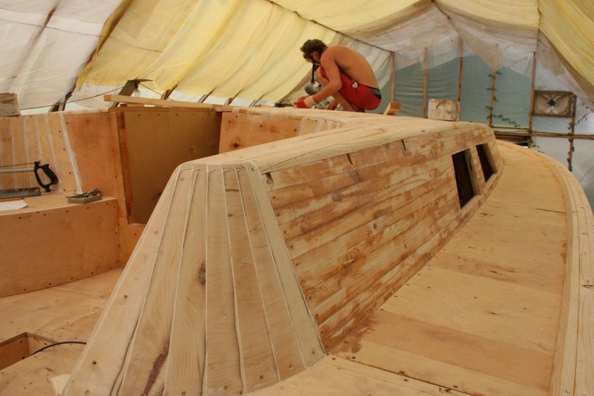 Яхта из фанеры