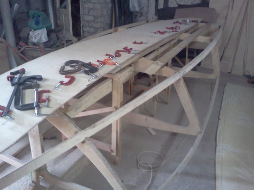 Катер из фанеры