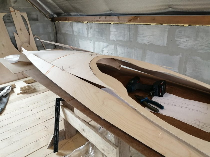 Разборная байдарка из фанеры
