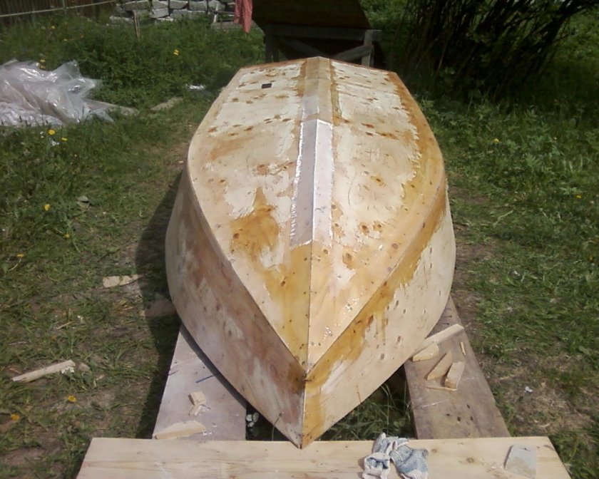 Лодка плоскодонка стеклопластик