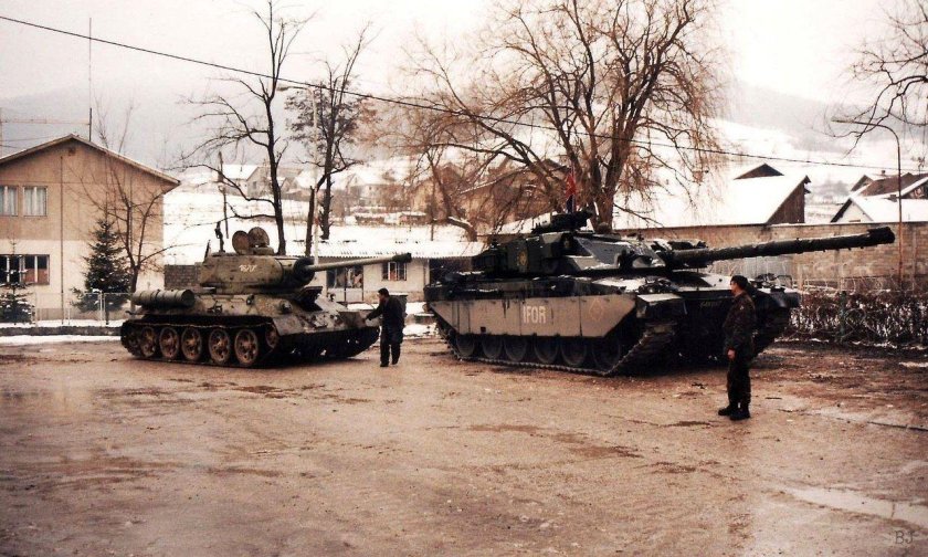 Танк Сербский т55 в Югославии